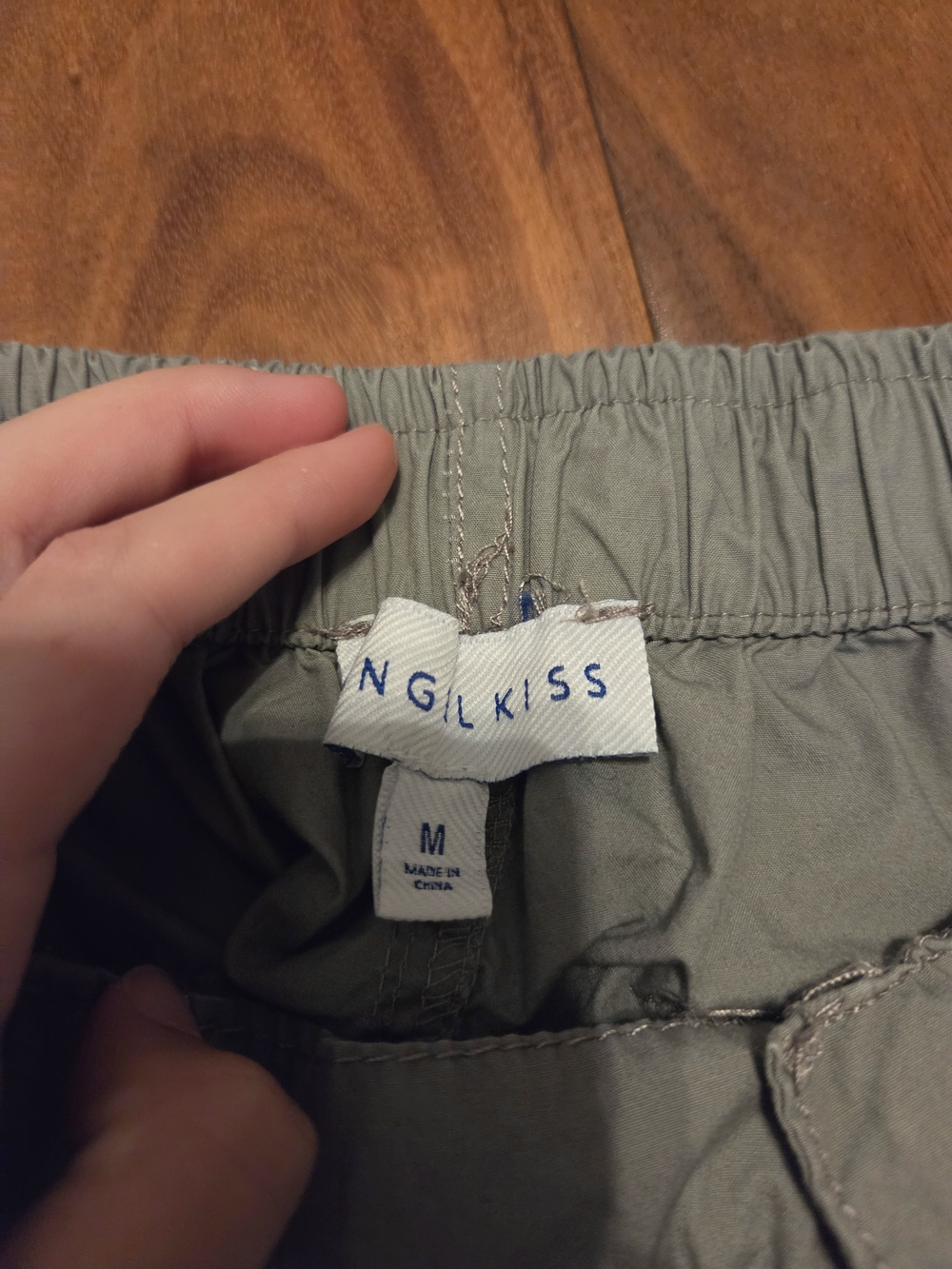 Angel Kiss Gray Cargo Parachute Pants - Picture 3 of 3